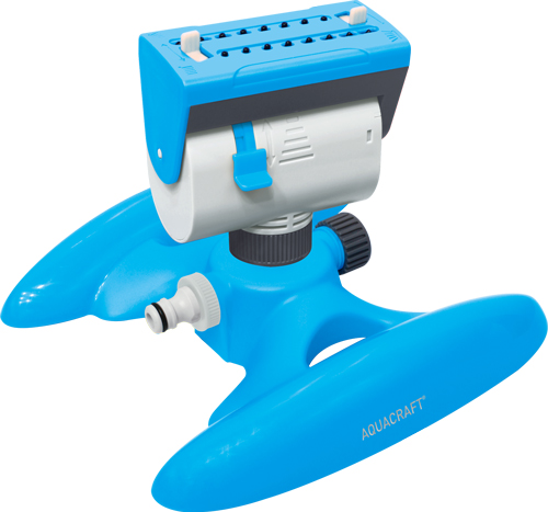 Oscillating sprinkler with 18 adjustable rubber nozzles